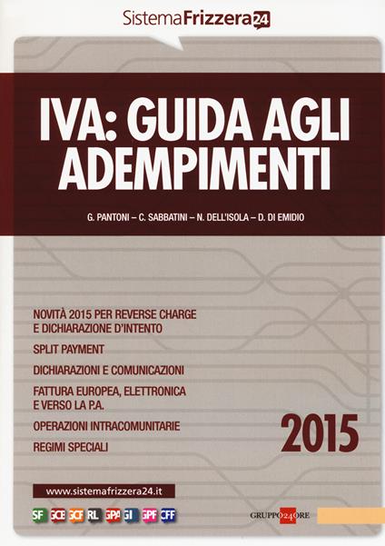 Iva. Guida agli adempimenti 2015 - copertina