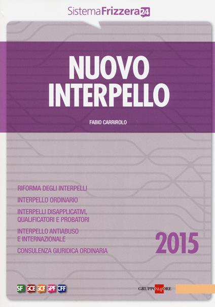 Nuovo interpello - Fabio Carrirolo - copertina