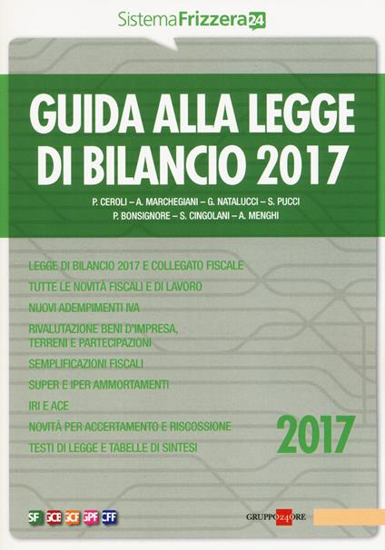 Guida alla legge di bilancio 2017 - copertina