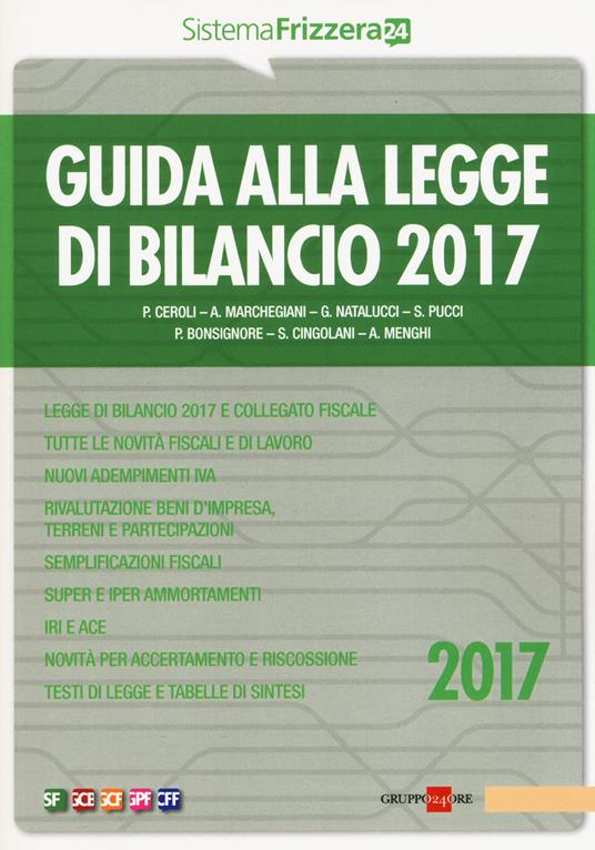 Guida alla legge di bilancio 2017 - copertina