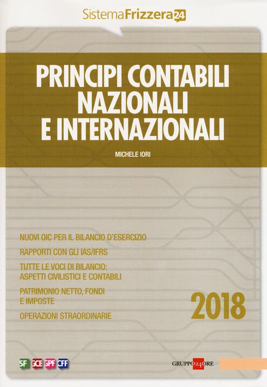 Principi contabili nazionali e internazionali - Michele Iori - copertina