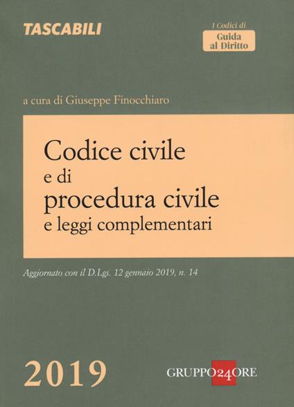 Codice civile e di procedura civile e leggi complementari - copertina