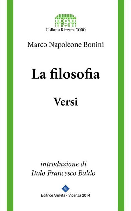 La filosofia. Versi - Marco Napoleone Bonini - ebook