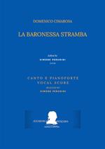 La baronessa stramba. Atto unico. Canto e pianoforte. Vocal score