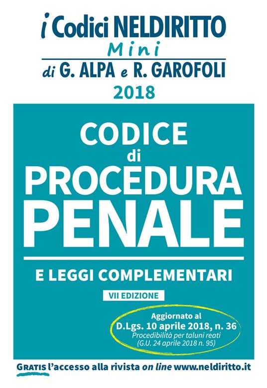 Codice di procedura penale e leggi complementari. Con Contenuto digitale per accesso online - copertina