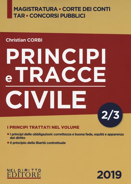 Principi e tracce. Civile. Vol. 2 - Christian Corbi - copertina