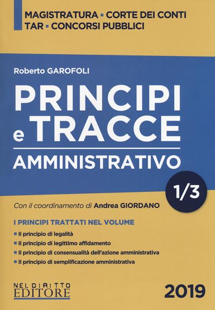 Principi e tracce. Amministrativo. Vol. 1 - Roberto Garofoli - copertina