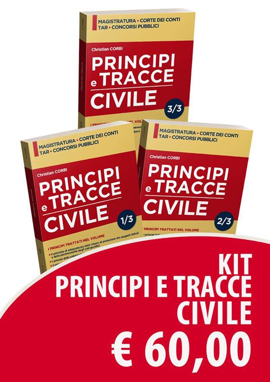 Principi e tracce civile. Kit - copertina