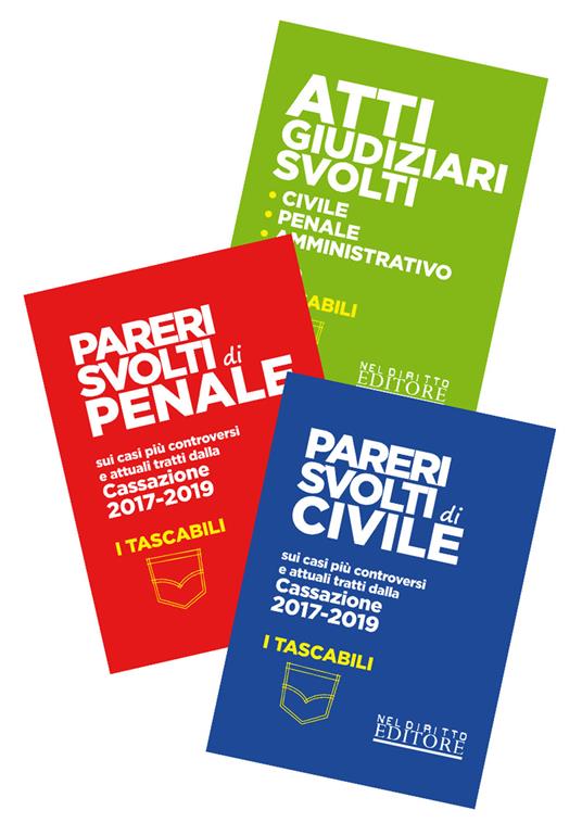 Pareri svolti di civile-Pareri svolti di penale-Atti giudiziari svolti. Civile, penale, amministrativo - copertina