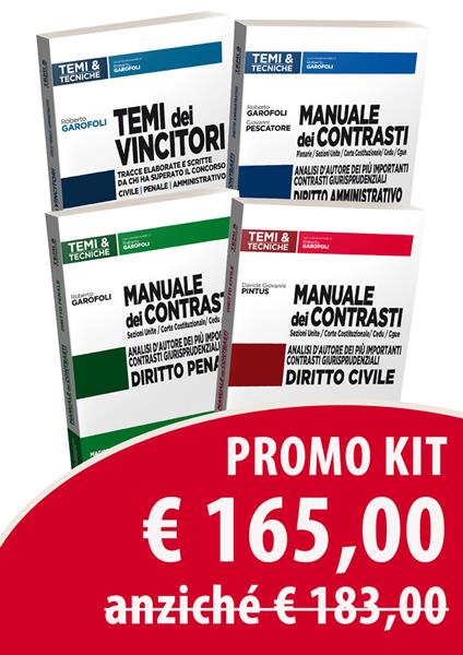 Manuali dei contrasti: Diritto civile-Diritto penale-Diritto amministrativo-Temi dei vincitori. Kit - Roberto Garofoli,Davide Giovanni Pintus,Giovanni Pescatore - copertina