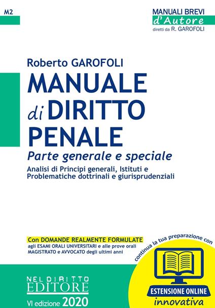 Manuale di diritto penale. Parte generale e speciale. Con Contenuto digitale per accesso on line - Roberto Garofoli - copertina