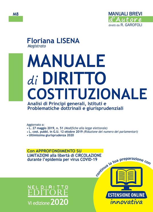 Manuale di diritto costituzionale. Con Contenuto digitale per accesso on line - Floriana Lisena - copertina