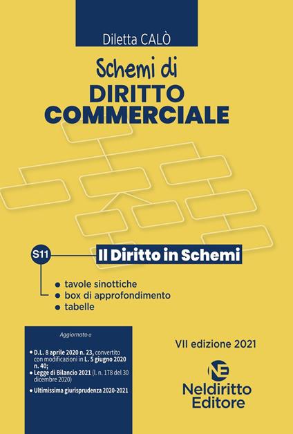 Schemi di diritto commerciale. Nuova ediz. - Diletta Calò - copertina