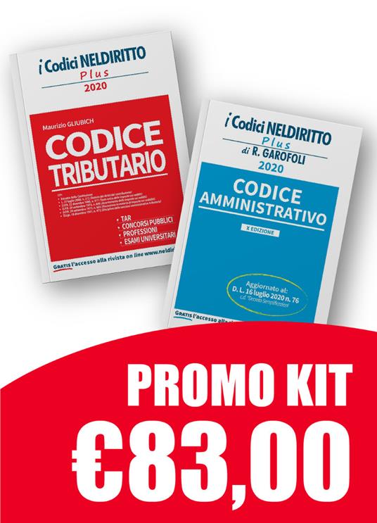 Kit Codici Plus 2020: Codice amministrativo 2020 + Codice tributario 2020 - Maurizio Gliubich - copertina