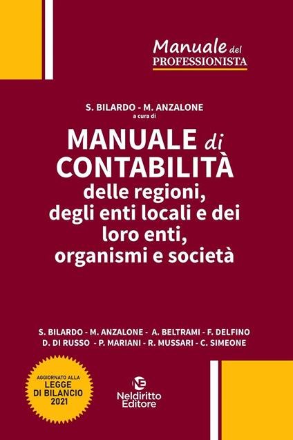 Manuale di contabilità delle regioni, degli enti locali e dei loro enti, organismi e società. Nuova ediz. - copertina