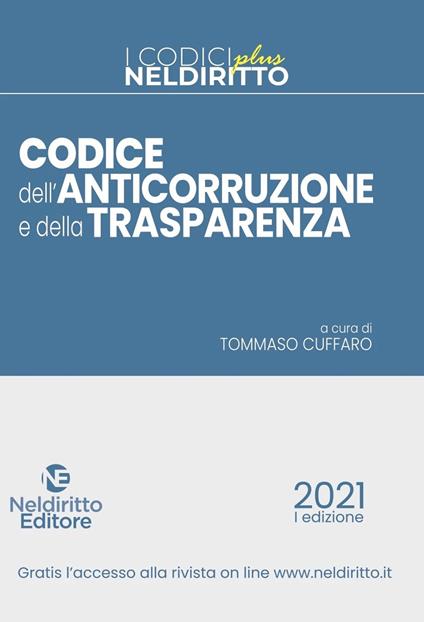 Codice trasparenza e anticorruzione - copertina