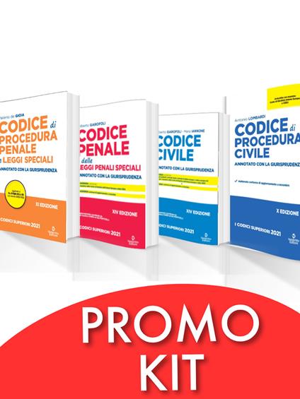 Kit Codici Esame Avvocato 2021: Codice civile-Codice penale e delle leggi penali speciali-Codice di procedura civile-Codice di procedura penale e leggi speciali. Annotati con la giurisprudenza - Valerio De Gioia - copertina