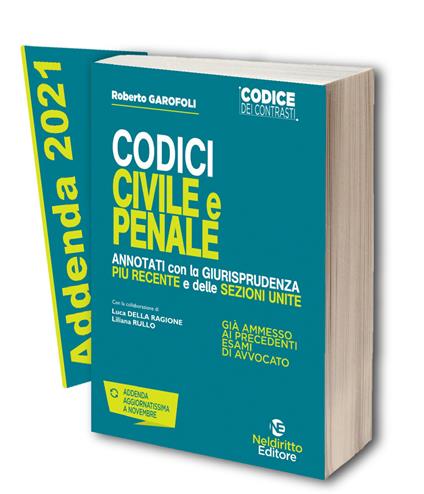 Codice dei Contrasti Civile e Penale annotati con la Giurisprudenza più recente 2021 - copertina