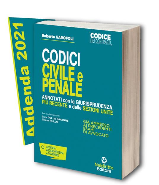 Codice dei Contrasti Civile e Penale annotati con la Giurisprudenza più recente 2021 - copertina