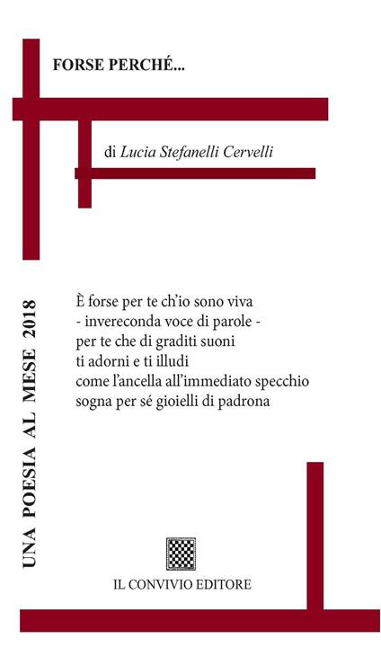 Forse perché... - Lucia Stefanelli Cervelli - copertina