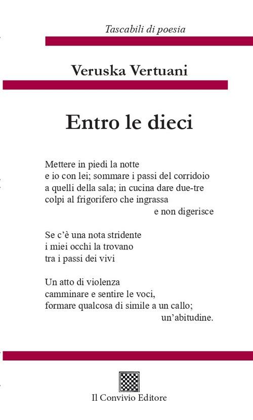 Entro le dieci - Veruska Vertuani - copertina