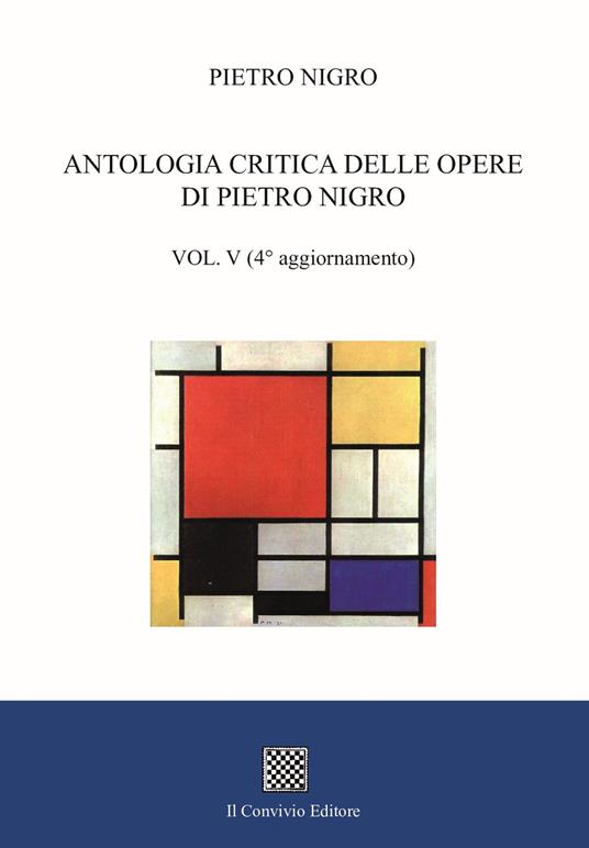 Antologia critica delle opere di Pietro Nigro. Vol. 5 - copertina