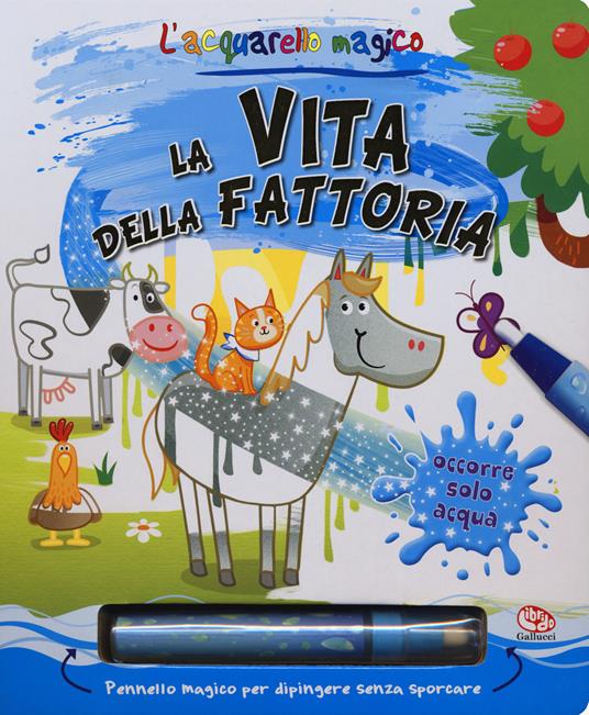 La vita della fattoria. L'acquarello magico. Ediz. a colori. Ediz. a spirale. Con gadget - Nicola Anderson - copertina