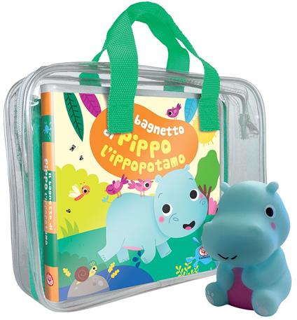 Il bagnetto di Pippo l'ippopotamo. Impermealibri. Ediz. a colori. Con pupazzetto - Sigrid Martínez - copertina