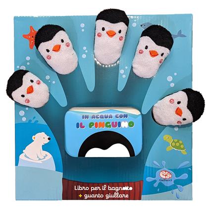 In acqua con il pinguino. Libro guanto. Ediz. a colori - Francesca Ferri - copertina