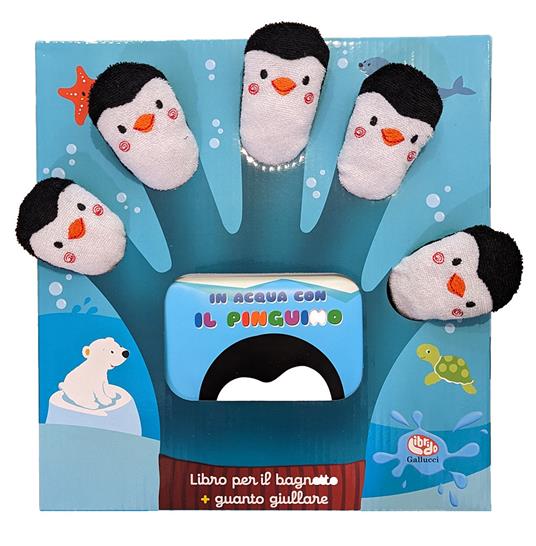 In acqua con il pinguino. Libro guanto. Ediz. a colori - Francesca Ferri - copertina