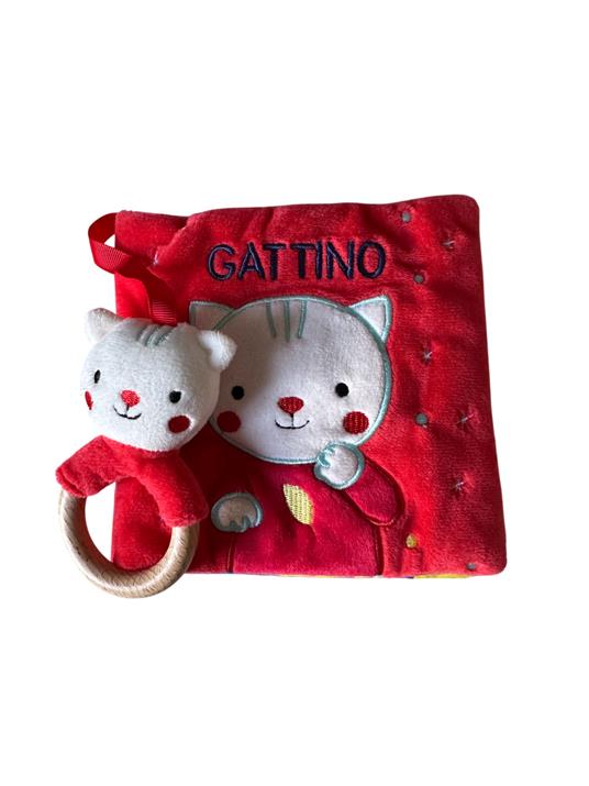 Gattino. Libri di stoffa con massaggiagengive in legno. Ediz. a colori. Con gadget - 3