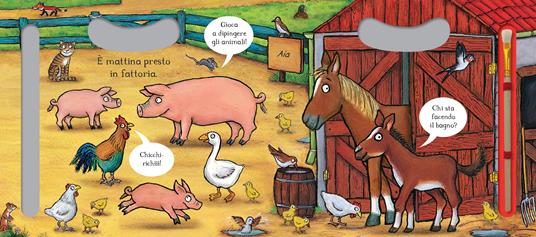 La fattoria. Acquarello magico. Ediz. a colori. Ediz. a spirale. Con pennarello ad acqua - Axel Scheffler - 2
