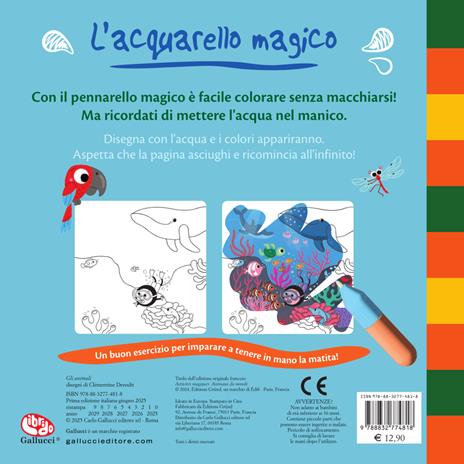 Gli animali. L'acquarello magico. Ediz. a spirale. Con pennello - Clémentine Derodit - 3