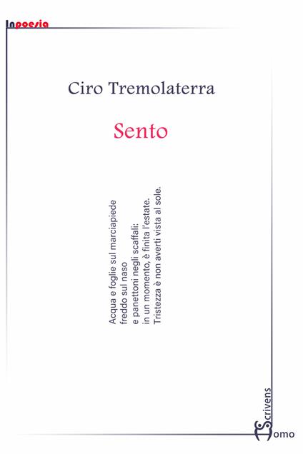 Sento - Ciro Tremolaterra - copertina