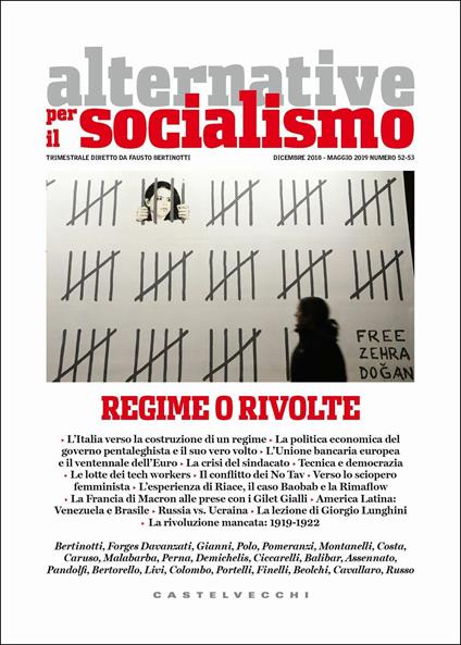 Alternative per il socialismo (2018-2019). Vol. 52-53: Regime o rivolte (Dicembre-Maggio) - copertina