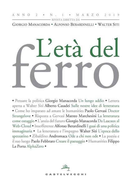 L'età del ferro (2019). Vol. 1 - copertina