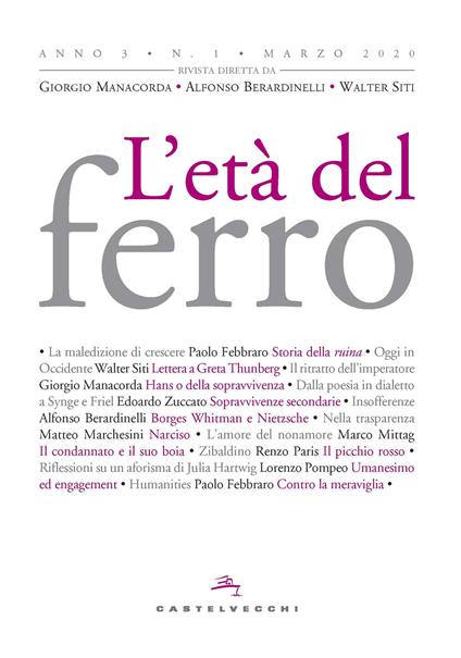 L'età del ferro (2020). Vol. 1 - copertina