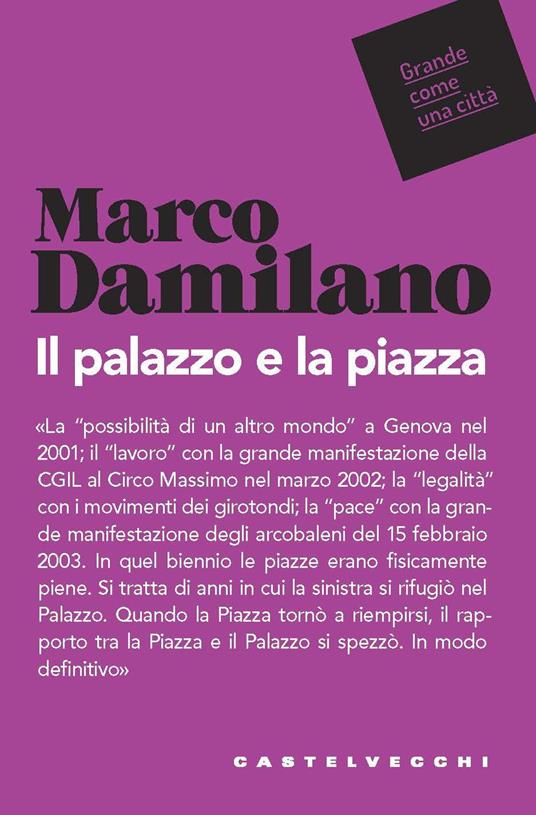 Il palazzo e la piazza - Marco Damilano - copertina