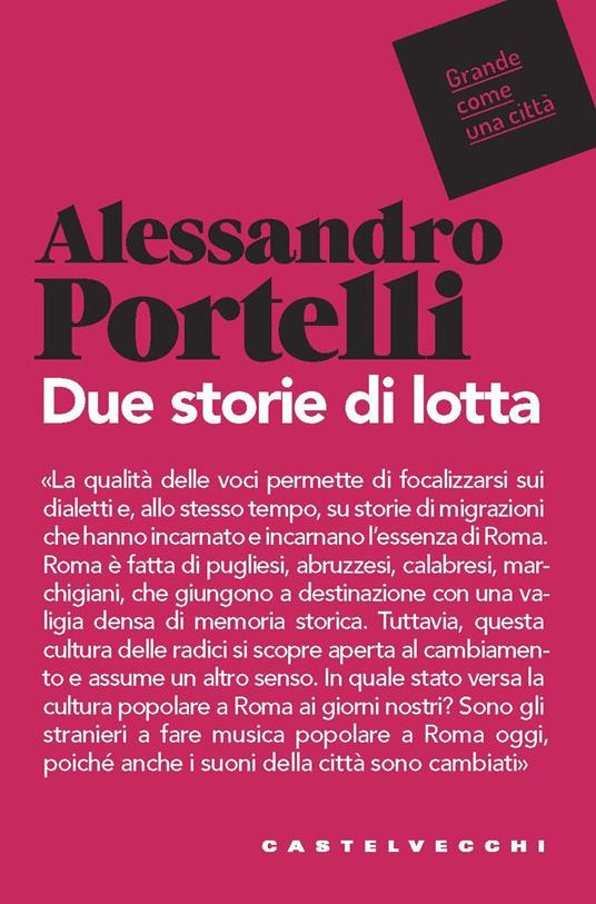 Due storie di lotta - Alessandro Portelli - copertina