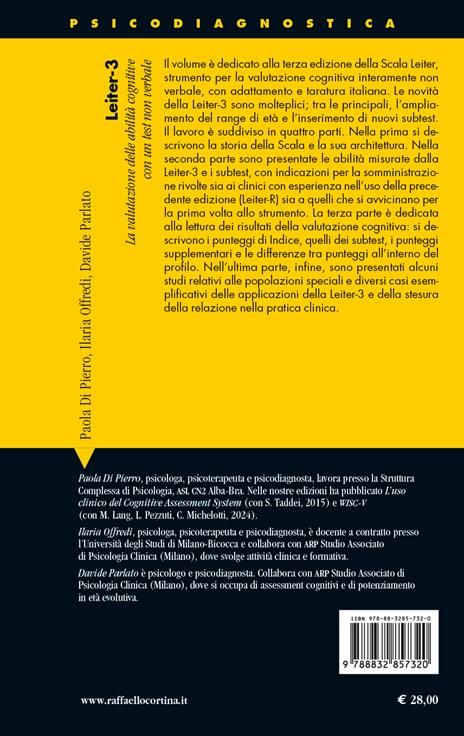 Leiter-3. La valutazione delle abilità cognitive con un test non verbale - Paola Di Pierro,Ilaria Offredi,Davide Parlato - 2