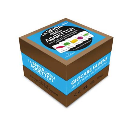 La sfida degli aggettivi. Gioco di carte per esercitare il linguaggio e ampliare il proprio vocabolario. Con Libro - Federica Monzio Compagnoni - copertina