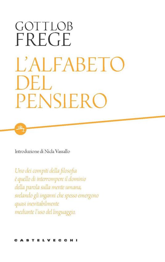 L' alfabeto del pensiero - Gottlob Frege - copertina