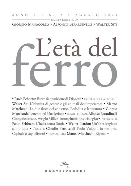 L'età del ferro (2021). Vol. 2 - copertina