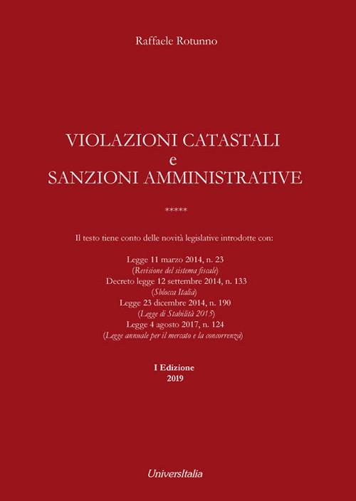 Violazioni catastali e sanzioni amministrative - Raffaele Rotunno - copertina