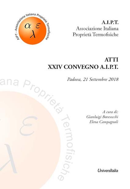 Atti del 24° Convegno A.I.P.T. (Padova, 21 Settembre 2018). Ediz. per la scuola - copertina