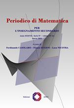 Periodico di matematica. Per l’insegnamento secondario (2022). Ediz. per la scuola. Vol. 1