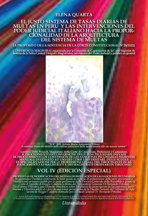 Il procedimento di conversione delle pene pecuniarie inevase. Vol. 4 - Elena Quarta - copertina