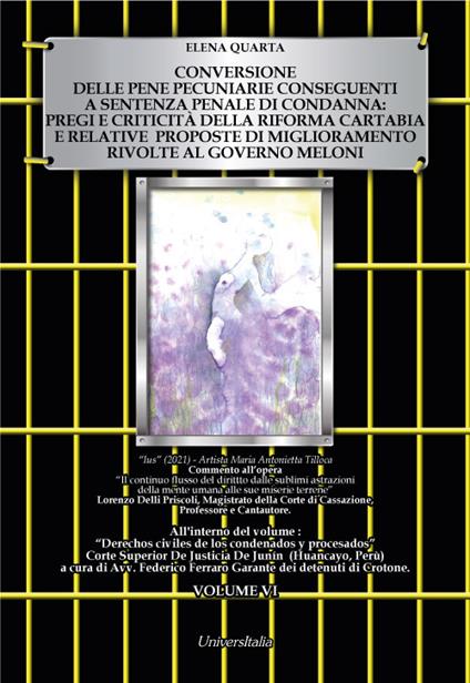 Il procedimento di conversione delle pene pecuniarie inevase. Vol. 6 - Elena Quarta - copertina