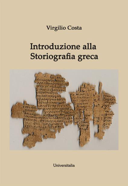 Introduzione alla storiografia greca - Virgilio Costa - copertina