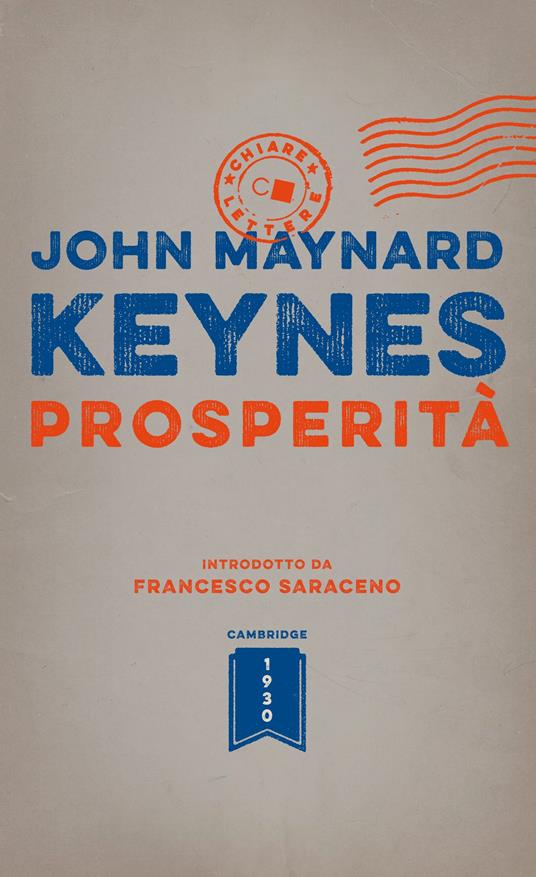 Prosperità - John Maynard Keynes - copertina